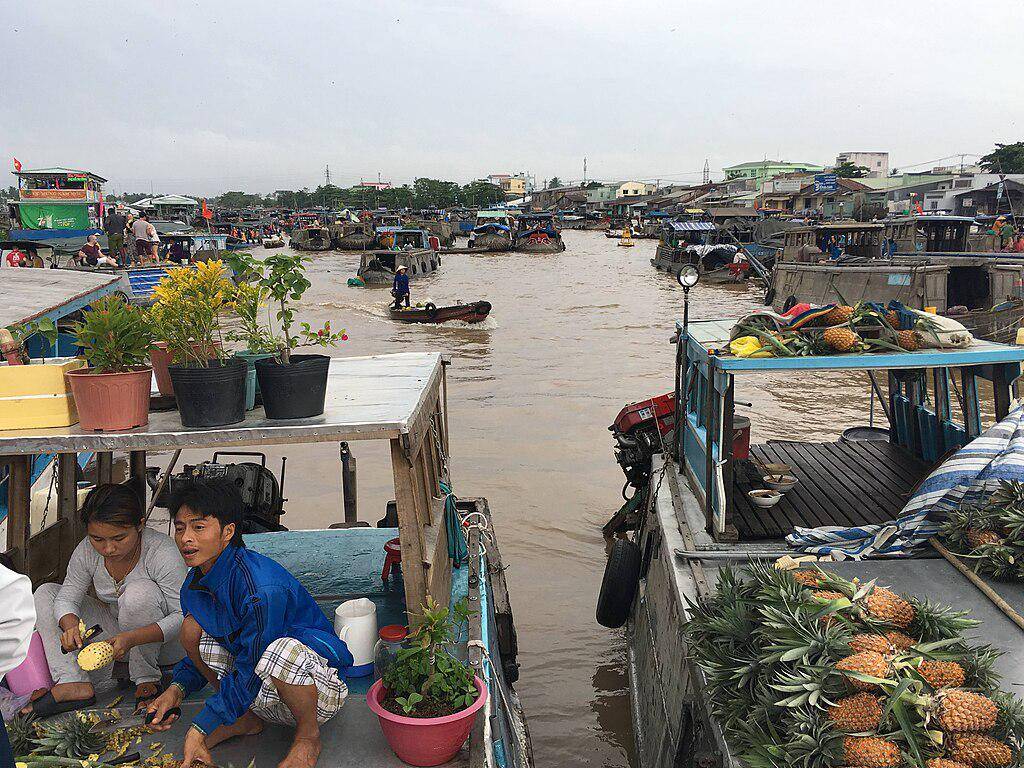 Pasar Terapung Cai Rang (commons.wikimedia.org/Christophe95) 