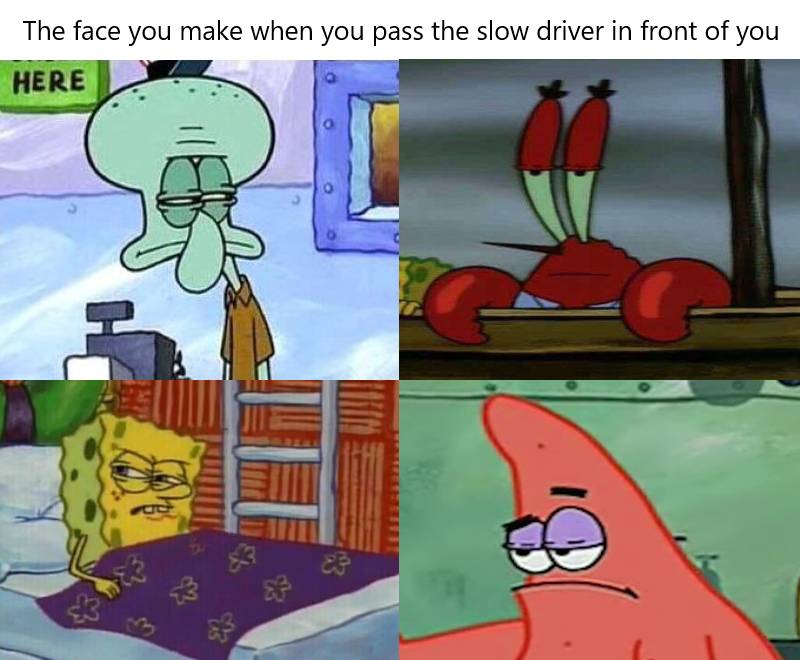 meme SpongeBob tentang mengemudi (reddit.com/user/NathanatorZero)