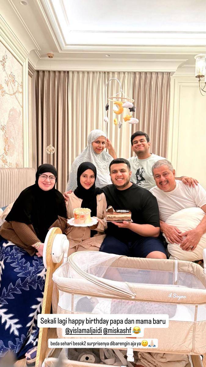 ulang tahun Yislam Jaidi dan Miskah (instagram.com/fadiljaidi)