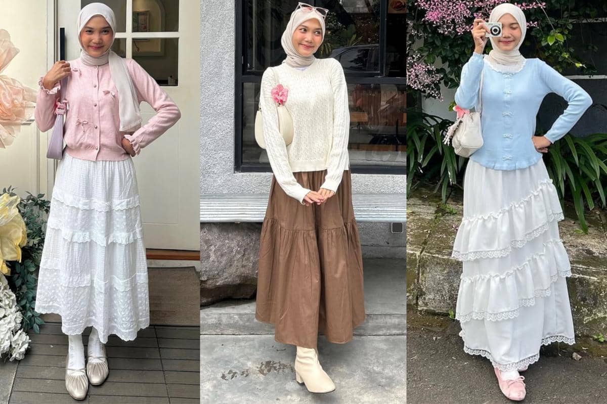 7 Ide OOTD Bukber Bergaya Kasual Feminin ala Diva Syifa, So Girly!