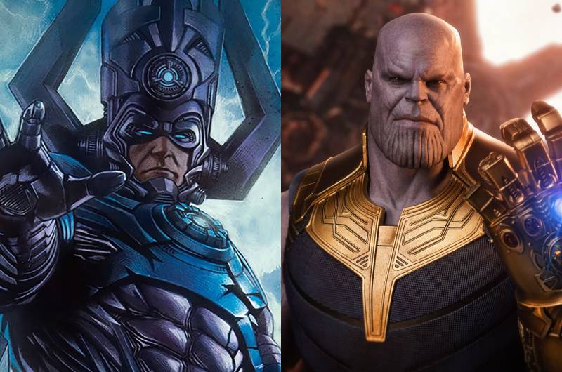 Galactus dan Thanos (dok. Marvel Comics/Adi Granov | dok. Walt Disney Studios Motion Pictures/Avengers: Endgame)