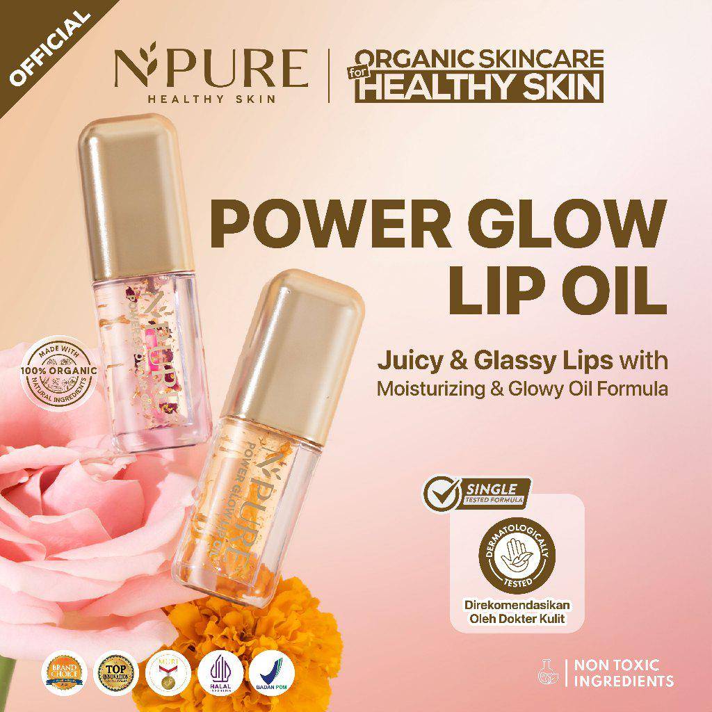 NPURE Power Glow Lip Oil (shope.co.id/Npure Official Shop)
