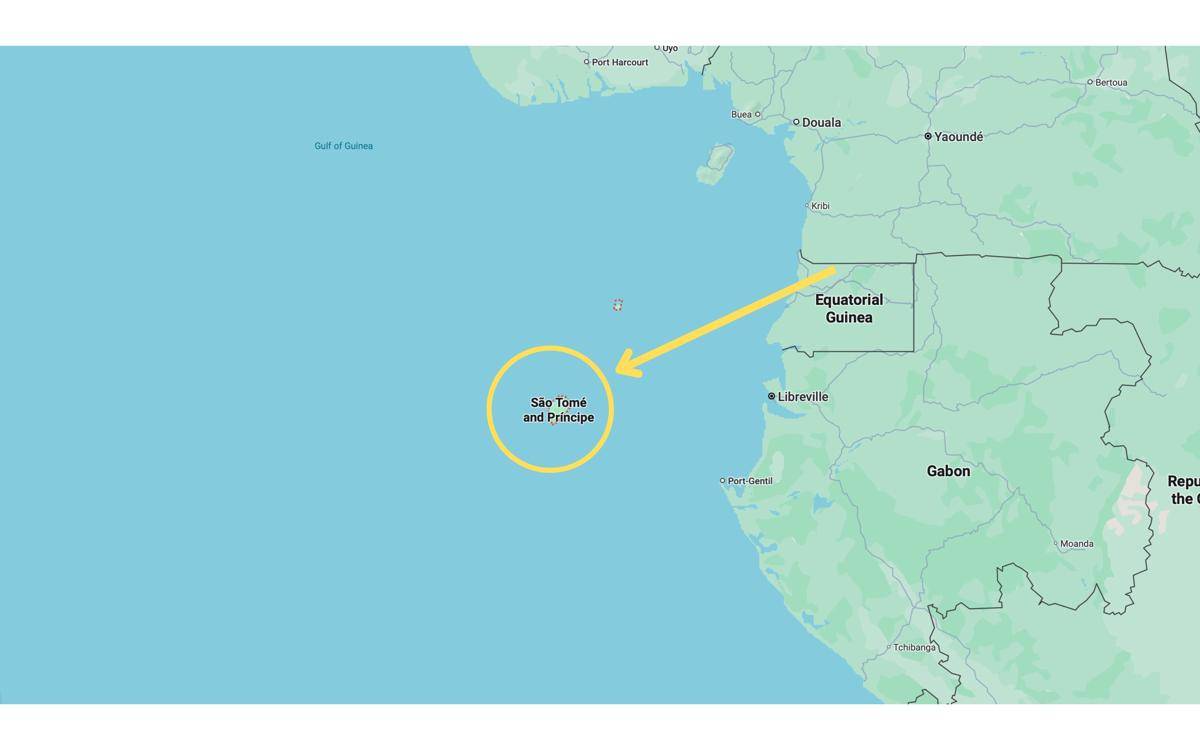 peta negara Sao Tome and Principe