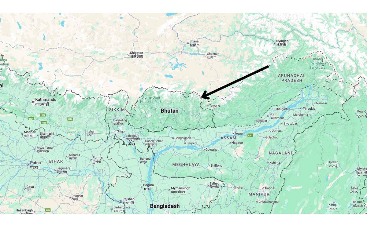 peta negara Bhutan