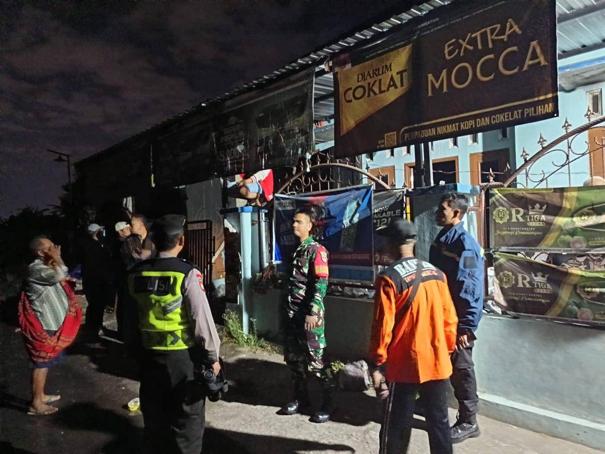 Toko kelontong di Ngablak, Sitimulyo, Piyungan, Bantul terbakar.(Dok.Polres Bantul)