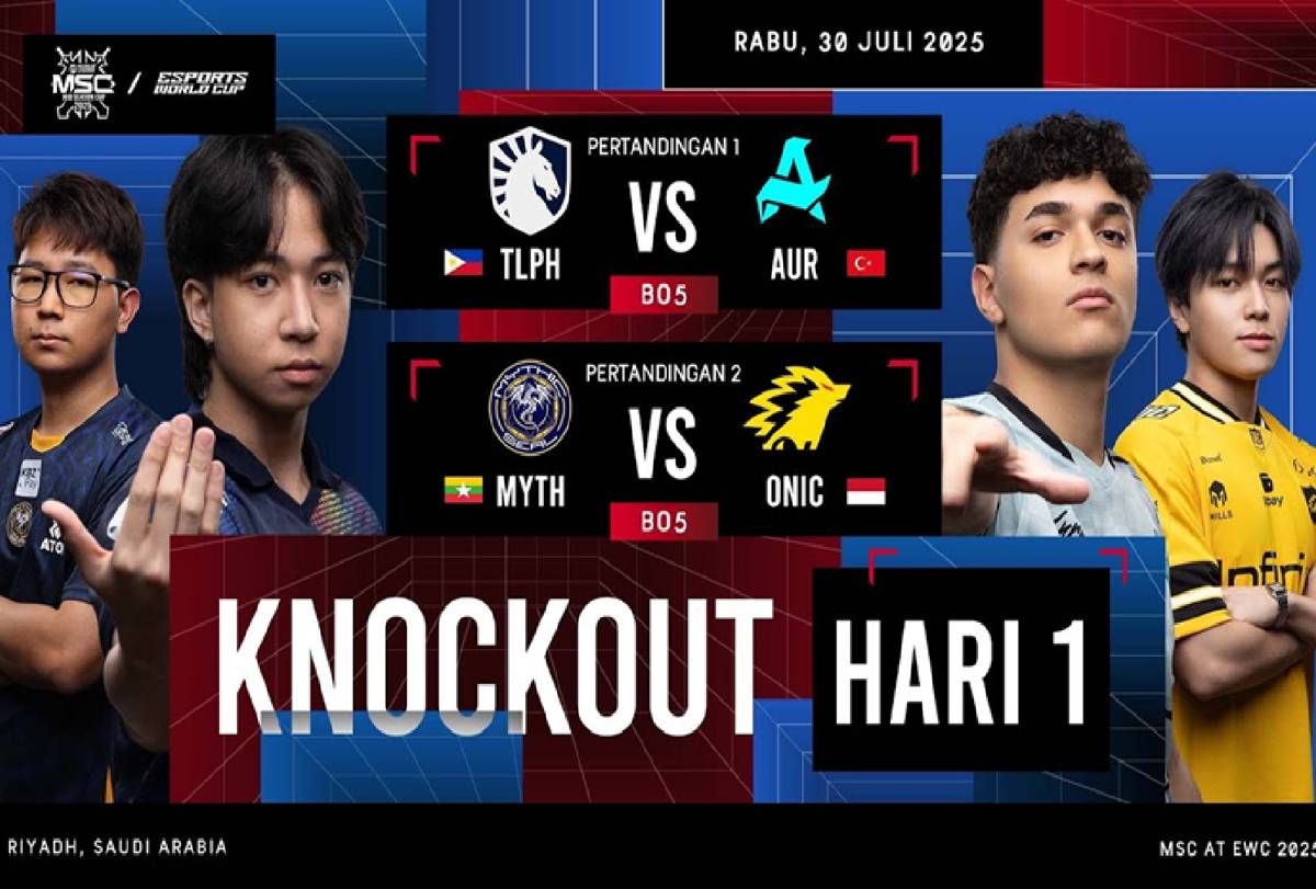Knockout Stage hari ke-1 MSC x EWC 2025 (youtube.com/MPL Indonesia)