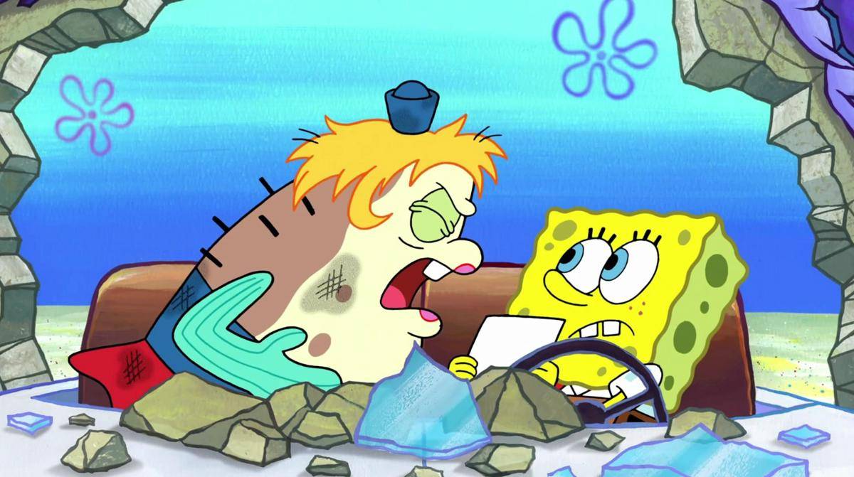 cuplikan SpongeBob tidak lulus tes mengemudi (dok. Nickelodeon/ SpongeBob SquarePants)