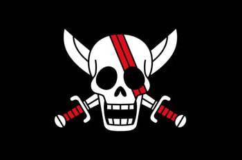 Jolly Roger Bajak Laut Rambut Merah