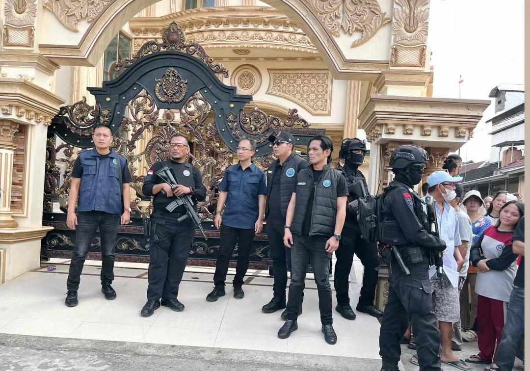 Rumah mewah di Tulung Selapan OKI digeledah dan disegel BNN.