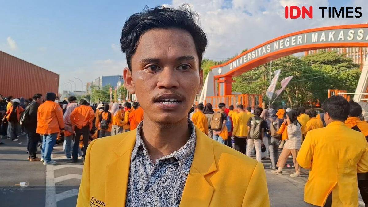 Presiden BEM Universitas Negeri Makassar (UNM), Syamry, Kamis (31/7/2025). IDN Times/Darsil Yahya