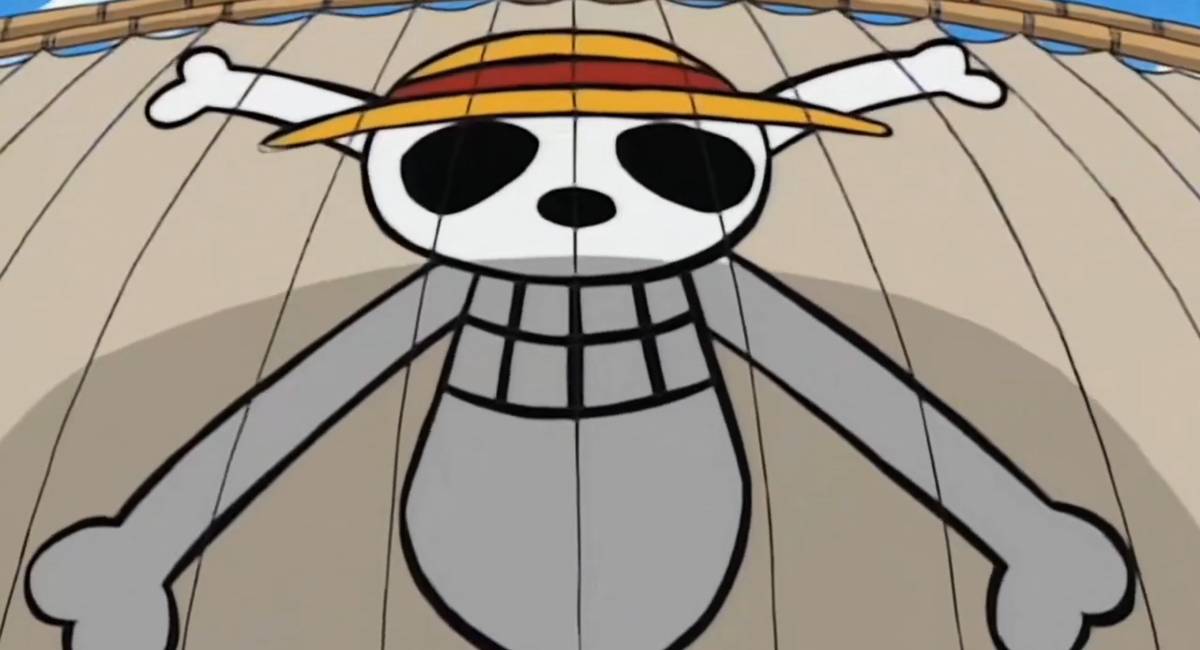 Bendera Bajak Laut Topi Jerami One Piece. 