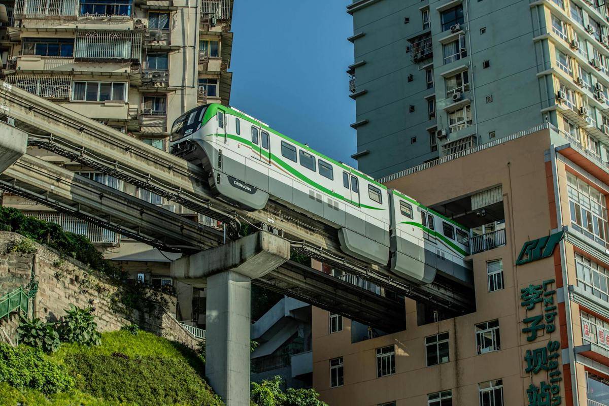 ilustrasi monorail di Chongqing