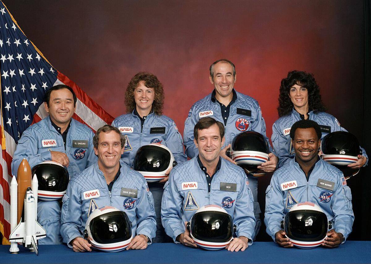 kru penerbangan pesawat ulang-alik Challenger (commons.wikimedia.org/NASA)