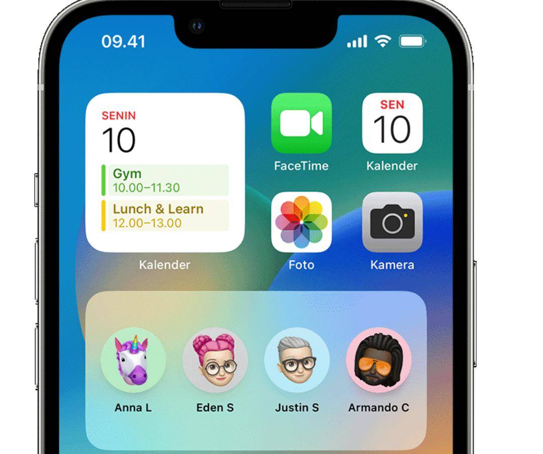 widget pada iPhone  (apple.com)