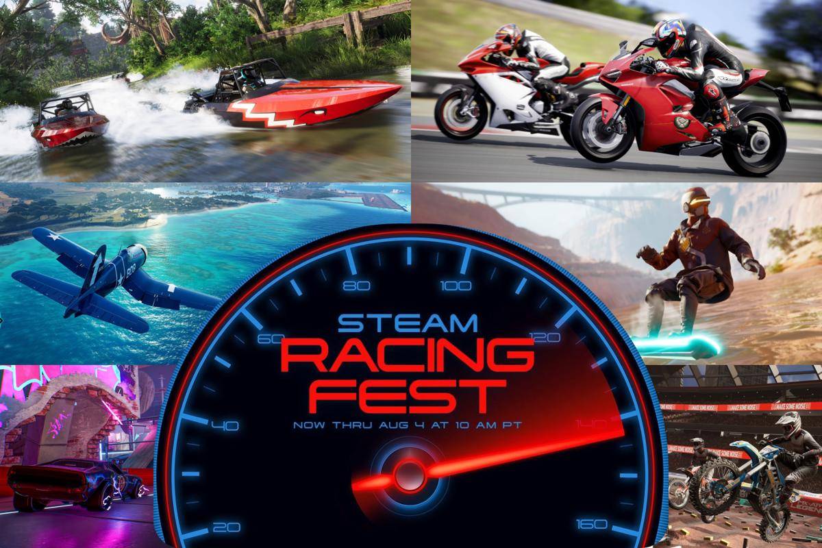 6 Game Racing yang Diskon Besar di Steam Racing Fest 2025. (dok. Steam I dok. Ubisoft/The Crew Motorfest, The Crew™ 2, Riders Republic I dok. Milestone S.r.l./RIDE 4, HOT WHEELS UNLEASHED™ I dok. Rainbow Studios/MX vs ATV Legends)
