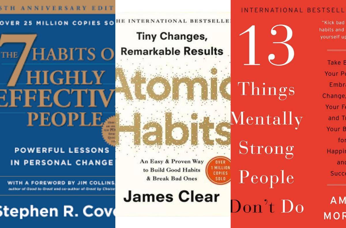Pilihan buku self-help (goodreads.com) | (amymorinlcsw.com) | (jamesclear.com)