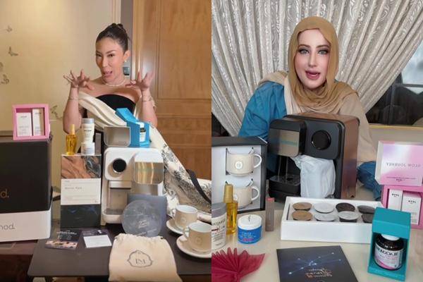 Artis Unboxing Suvenir Pernikahan Luna-Maxime (Instagram.com/tasyiiathasyia)