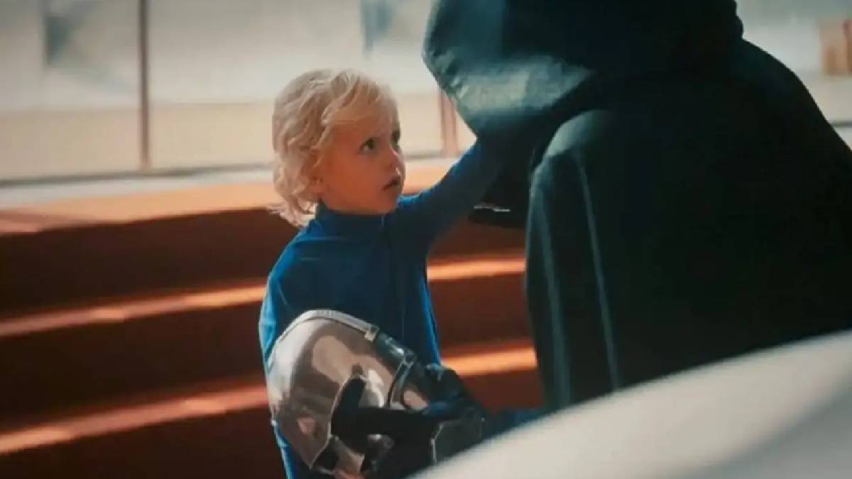 Doctor Doom menemui Franklin Richards (dok. Marvel Studios/The Fantastic Four: First Steps)