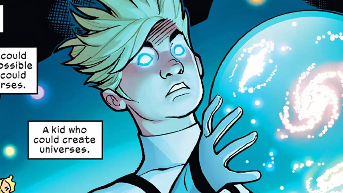 Franklin Richards membuat alam semesta (dok. Marvel Comics/The Fantastic Four)