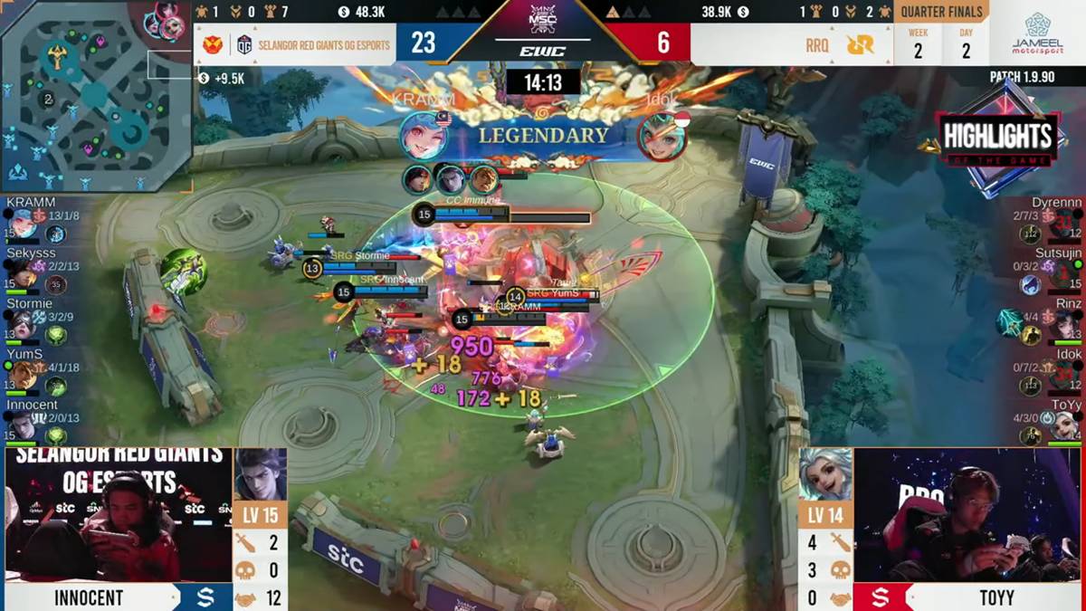 Kramm memiliki KDA terbaik di game kedua (youtube.com/MPL Indonesia)