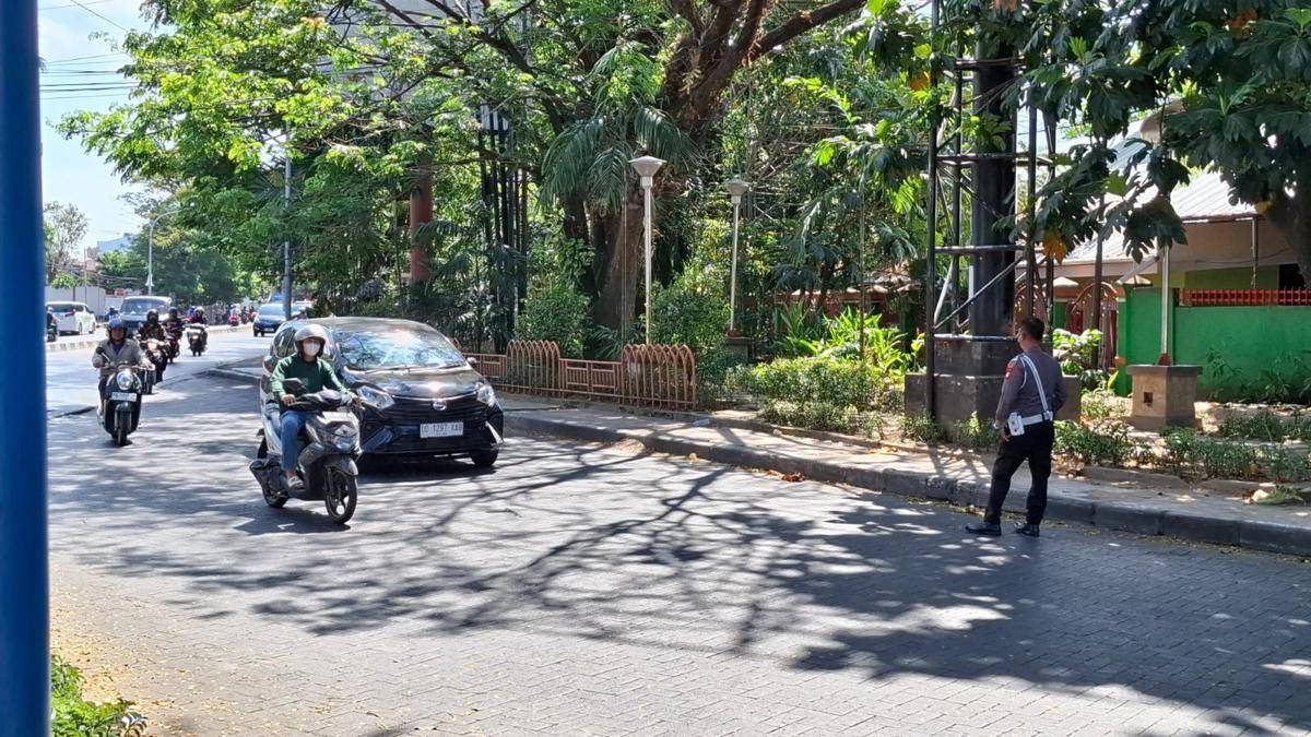 Razia pengguna kendaraan di Makassar, Kamis (31/7/2025)/Istimewa
