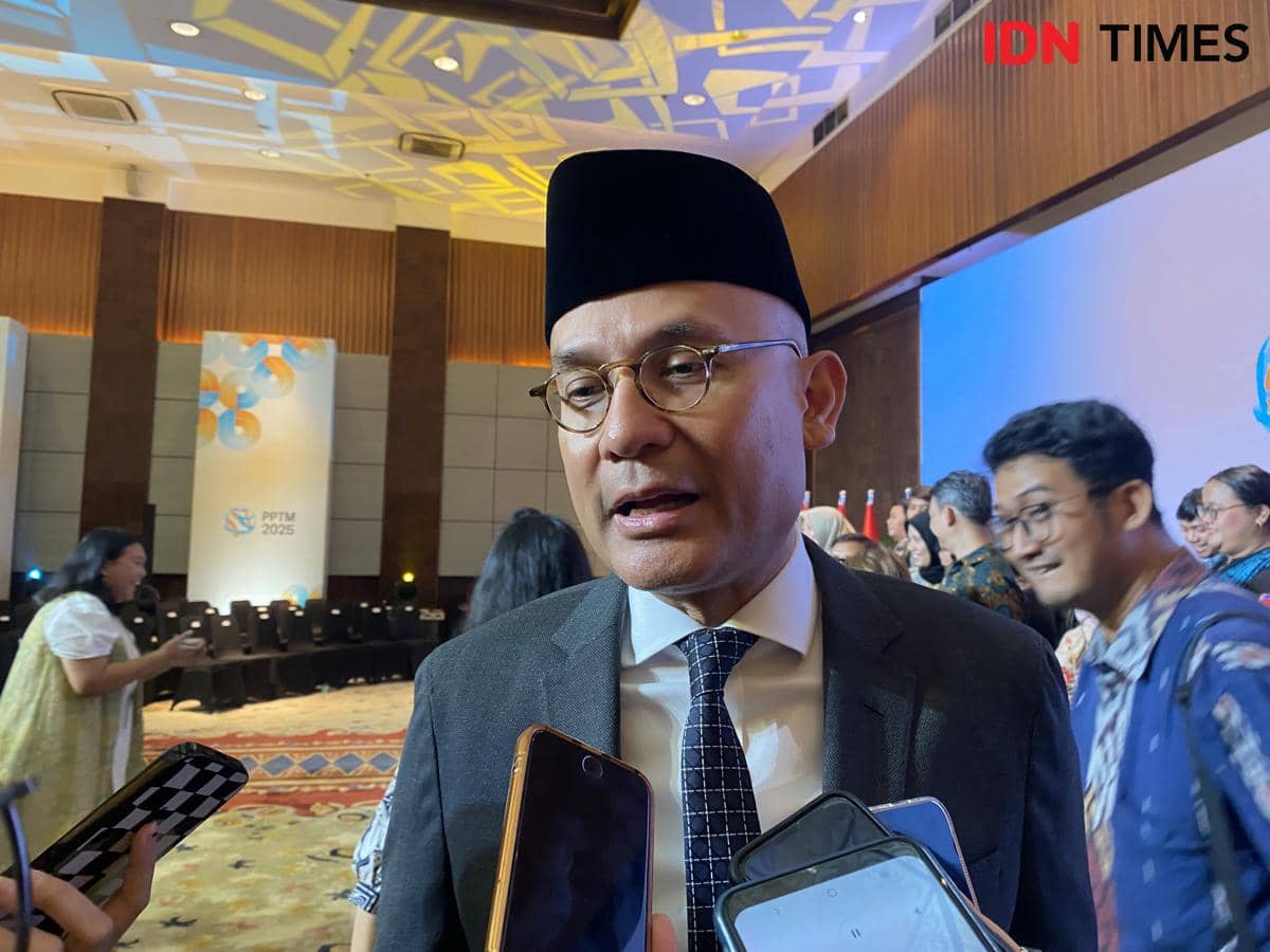 Wamenlu RI Arrmanatha Nasir. (IDN Times/Marcheilla Ariesta)