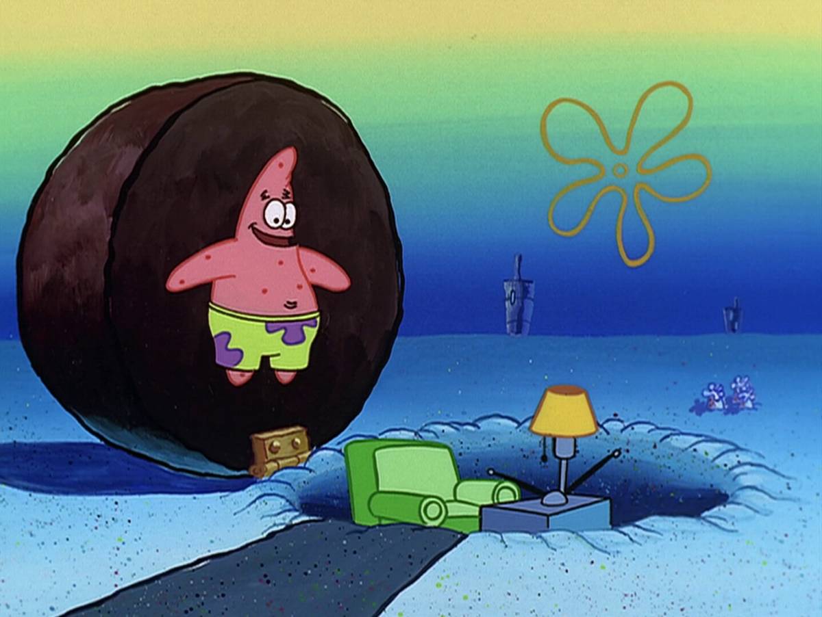 rumah batu Patrick (dok. Nickelodeon/SpongeBob SquarePants)