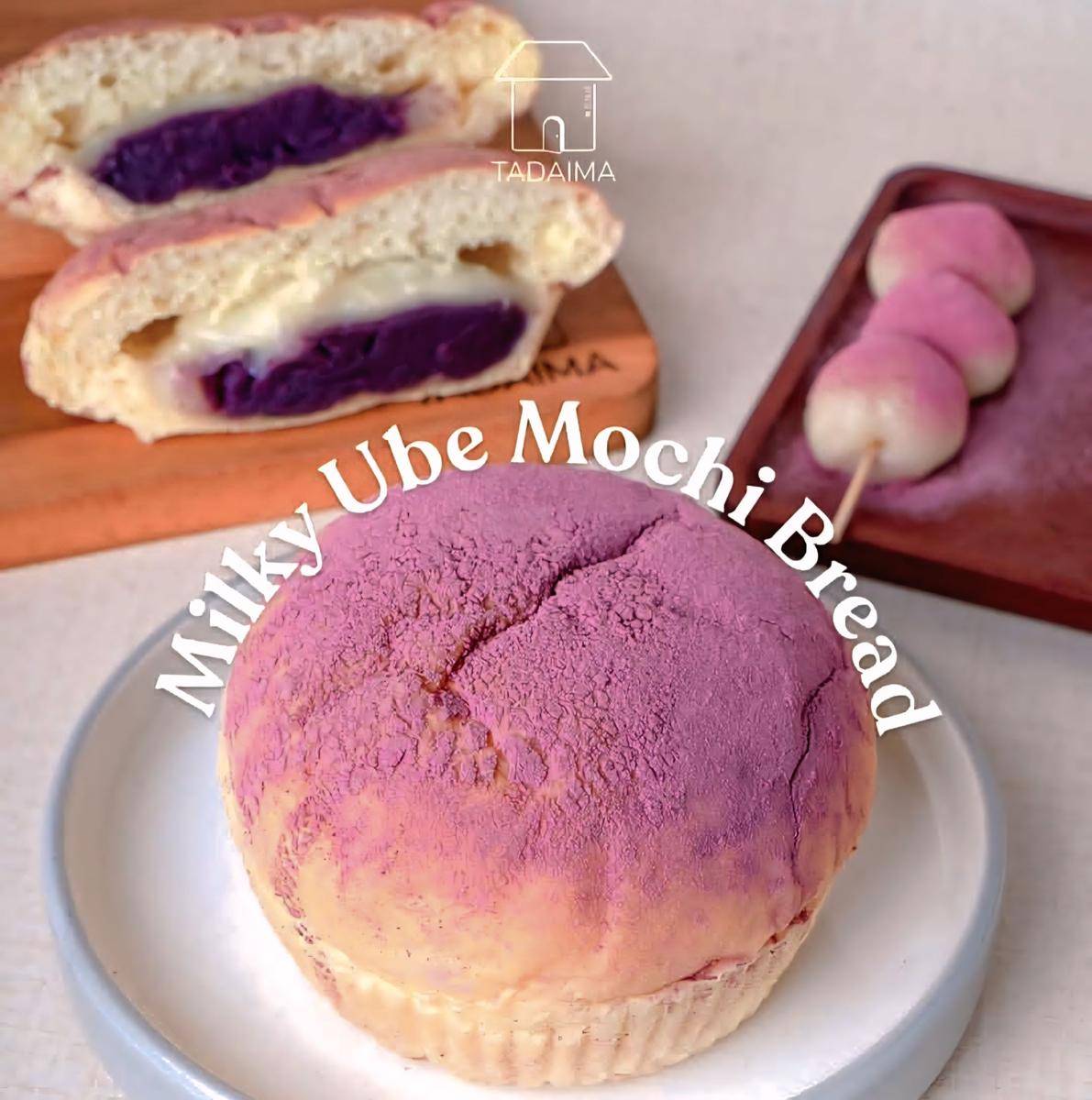 milky ube mochi bread di Tadaima Bakehouse (instagram.com/tadaima.bakehouse)