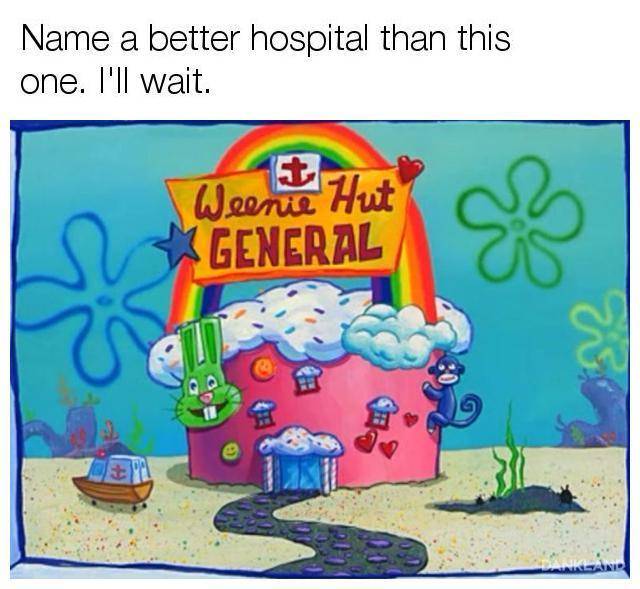 meme SpongeBob tentang rumah sakit (reddit.com/user/seattlecreeper)