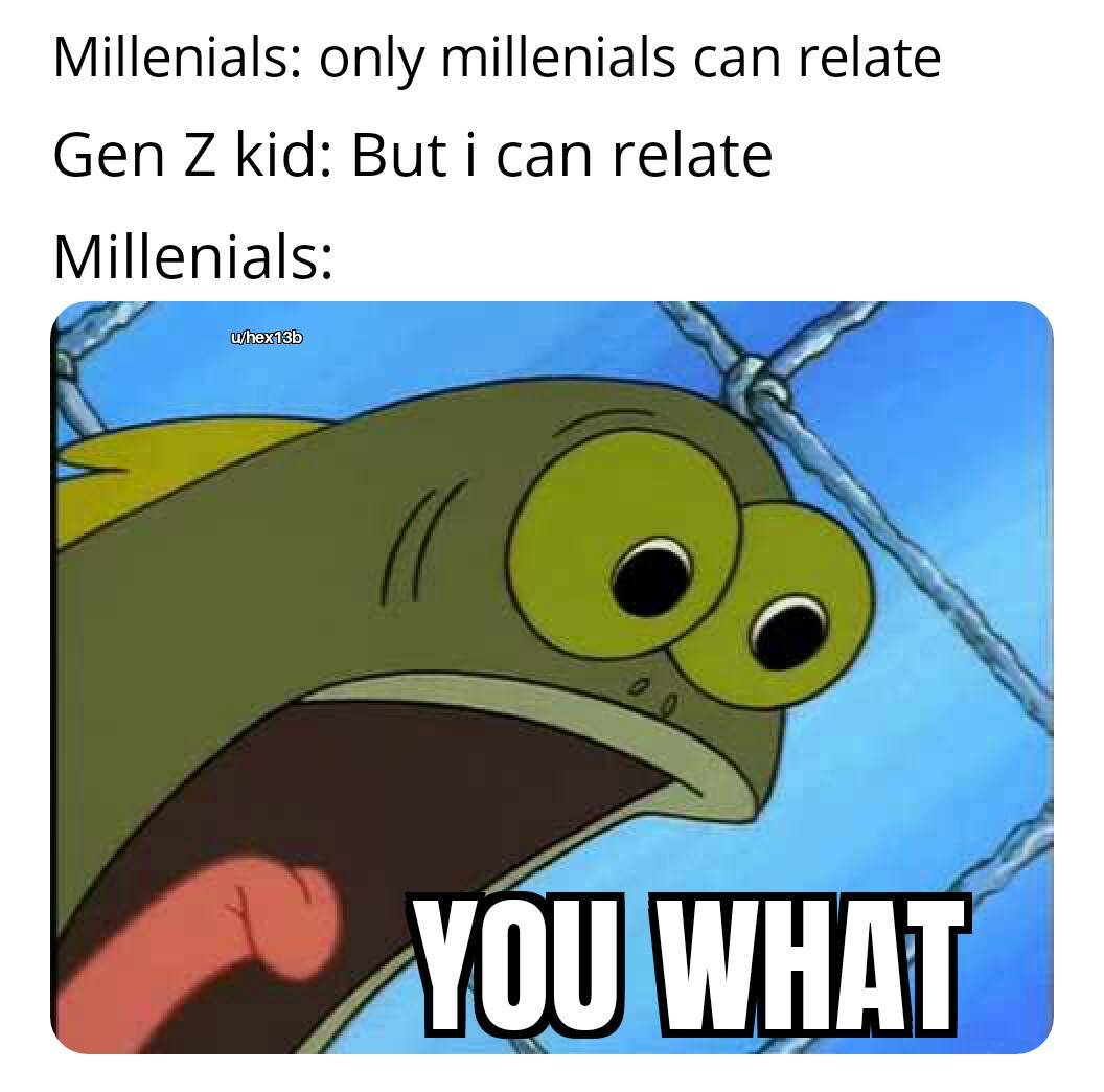 meme SpongeBob tentang generasi Z (reddit.com/r/BikiniBottomTwitter)