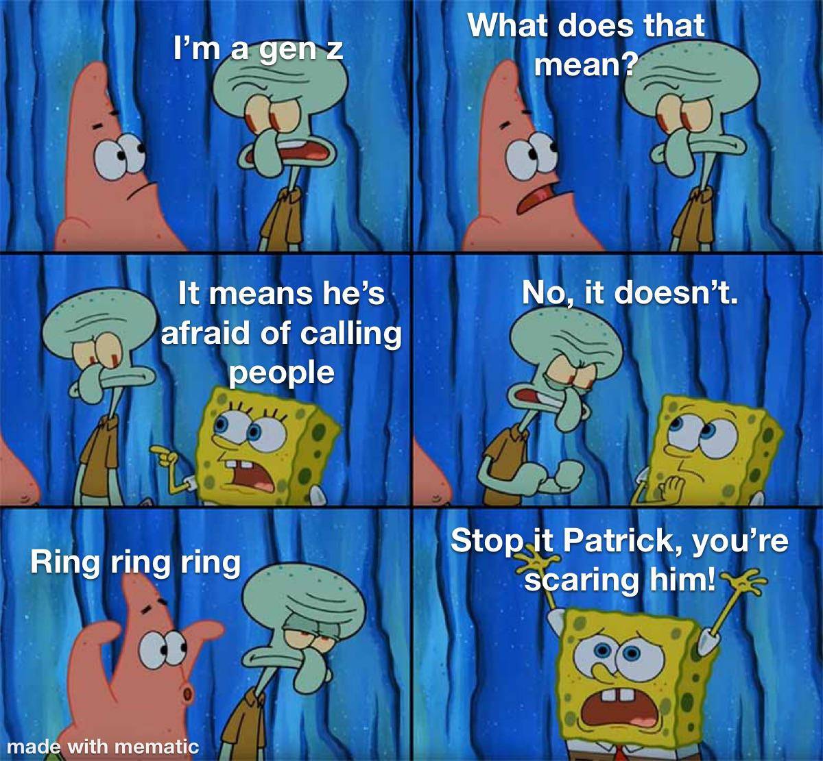 meme SpongeBob tentang generasi Z (reddit.com/user/google_earthyay)