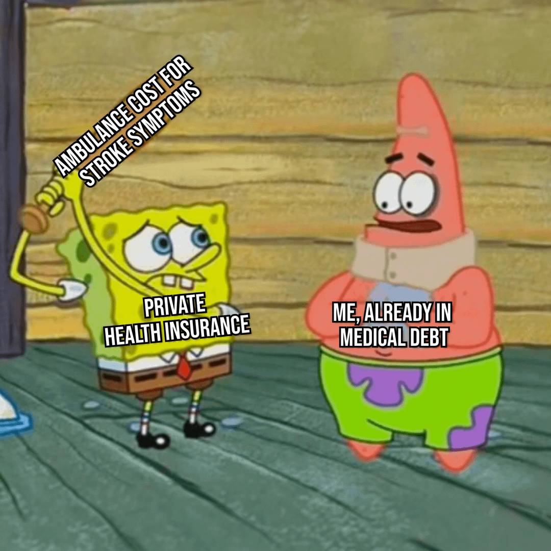 meme SpongeBob tentang rumah sakit (reddit.com/user/LiveBeyondYourMemes)