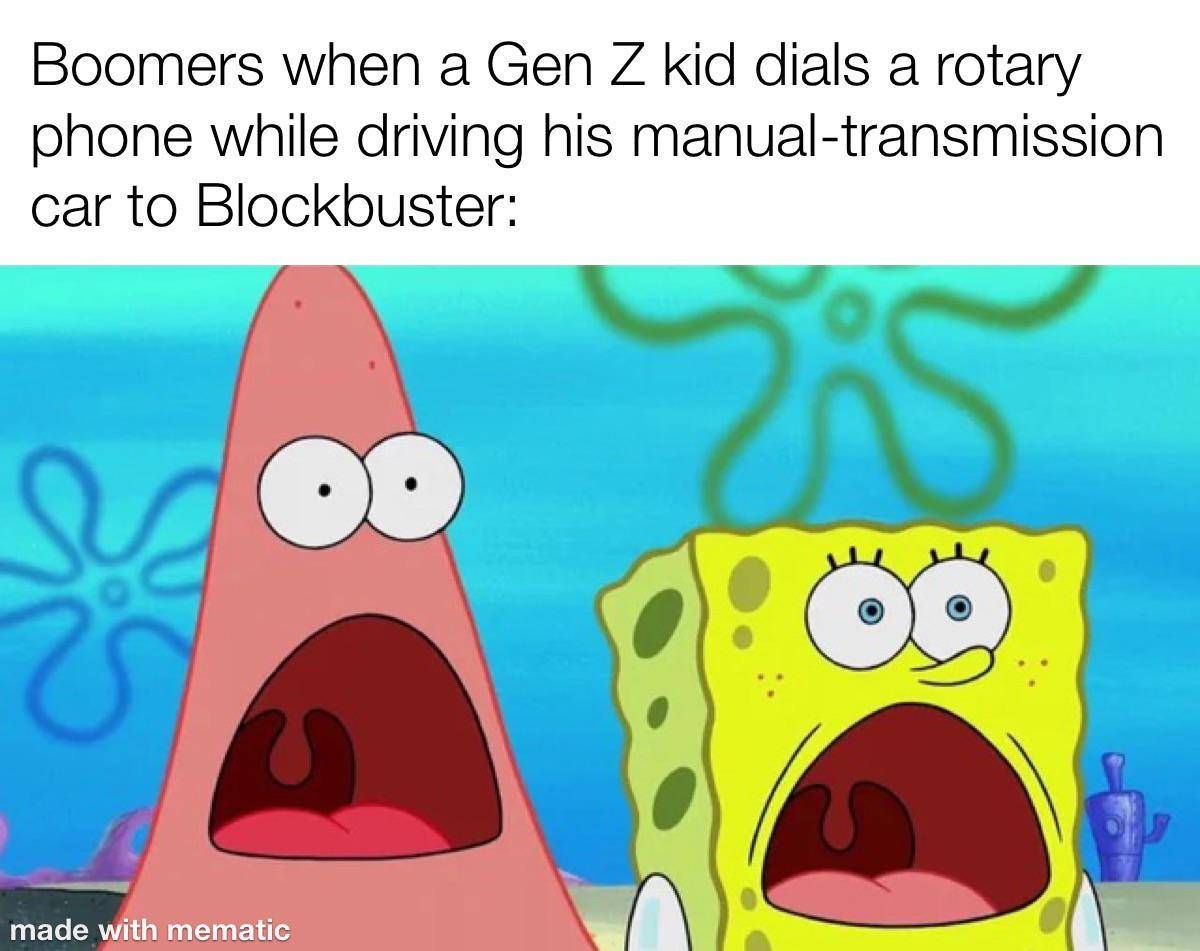 meme SpongeBob tentang generasi Z (reddit.com/user/ShortfallofAardvark)