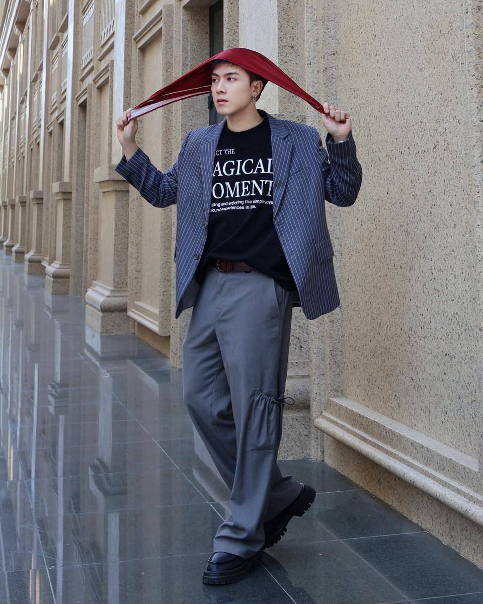 Gaya casual Quang Minh Tran