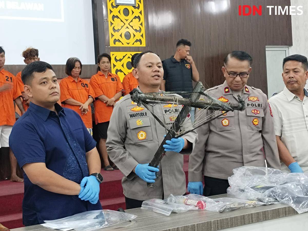 Barang bukti yang disita Polres Pelabuhan Belawan (IDN Times/Eko Agus Herianto)