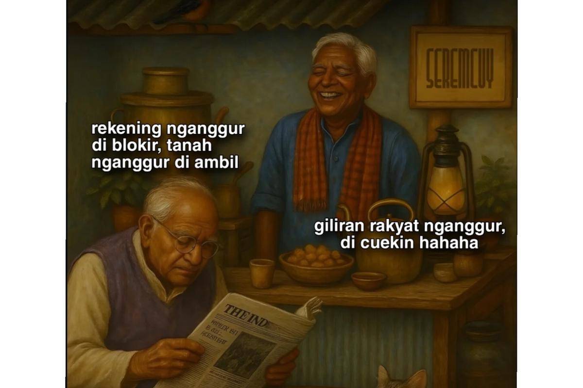 Meme tentang hidup di negeri sendiri 
