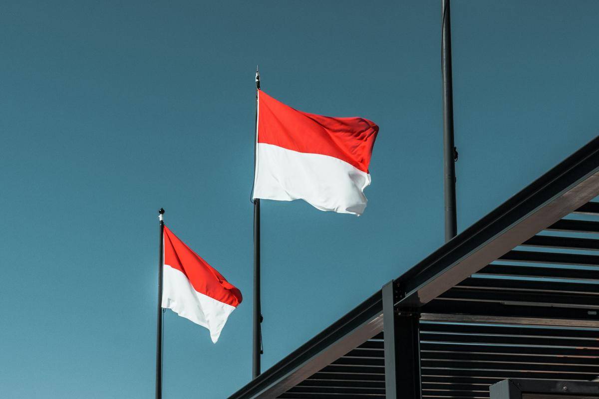 ilustrasi bendera merah putih (unsplash.com/Jannis Lucas)