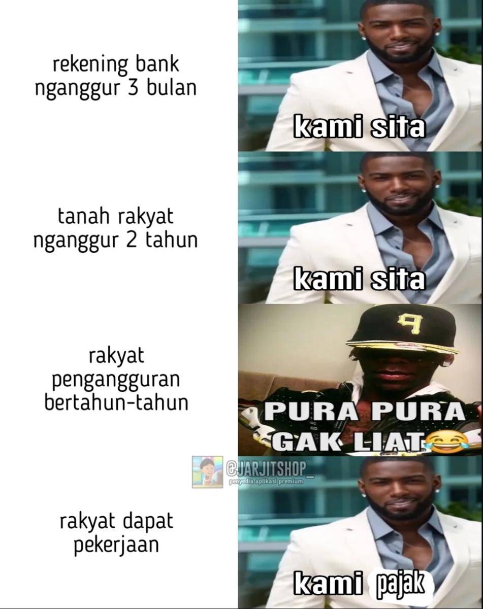 Meme tentang hidup di negeri sendiri