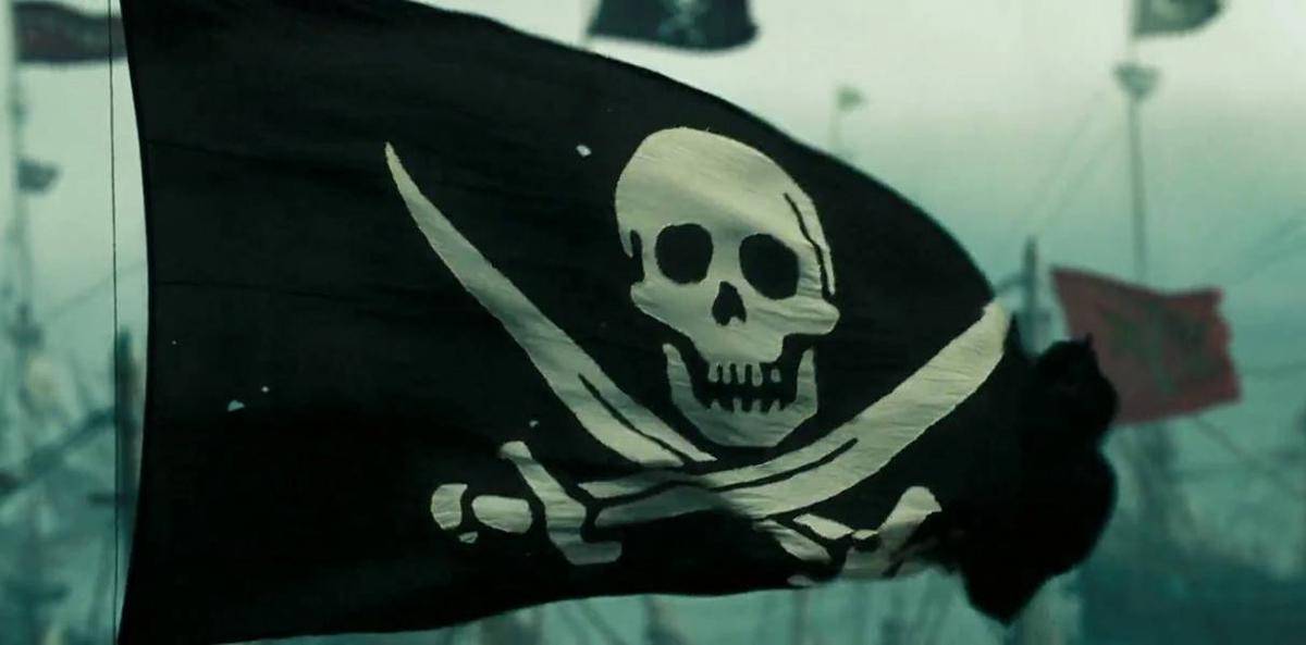 Bendera Jolly Roger di Pirates of the Caribbean