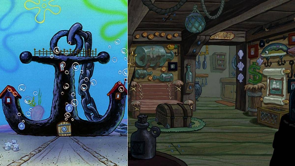 rumah Tuan Krabs yang bergaya vintage dan cukup kokoh (dok. Nickelodeon/SpongeBob SquarePants)