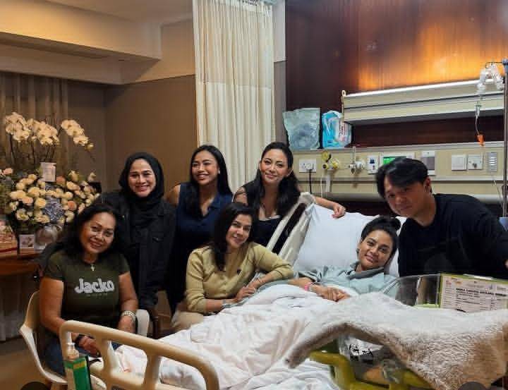 potret Rachel Vennya dan keluarga kunjungi Erika setelah lahiran (instagram.com/vienstasman)