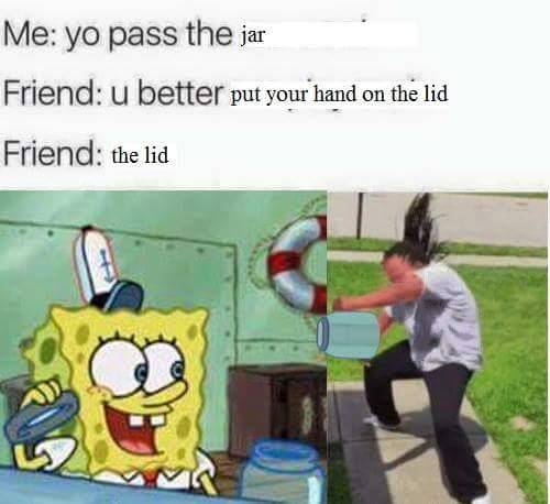 meme SpongeBob tentang tutup toples (reddit.com/user/Andefir)