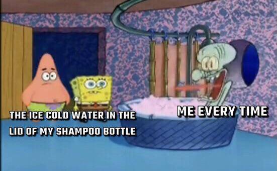 meme SpongeBob tentang sampo