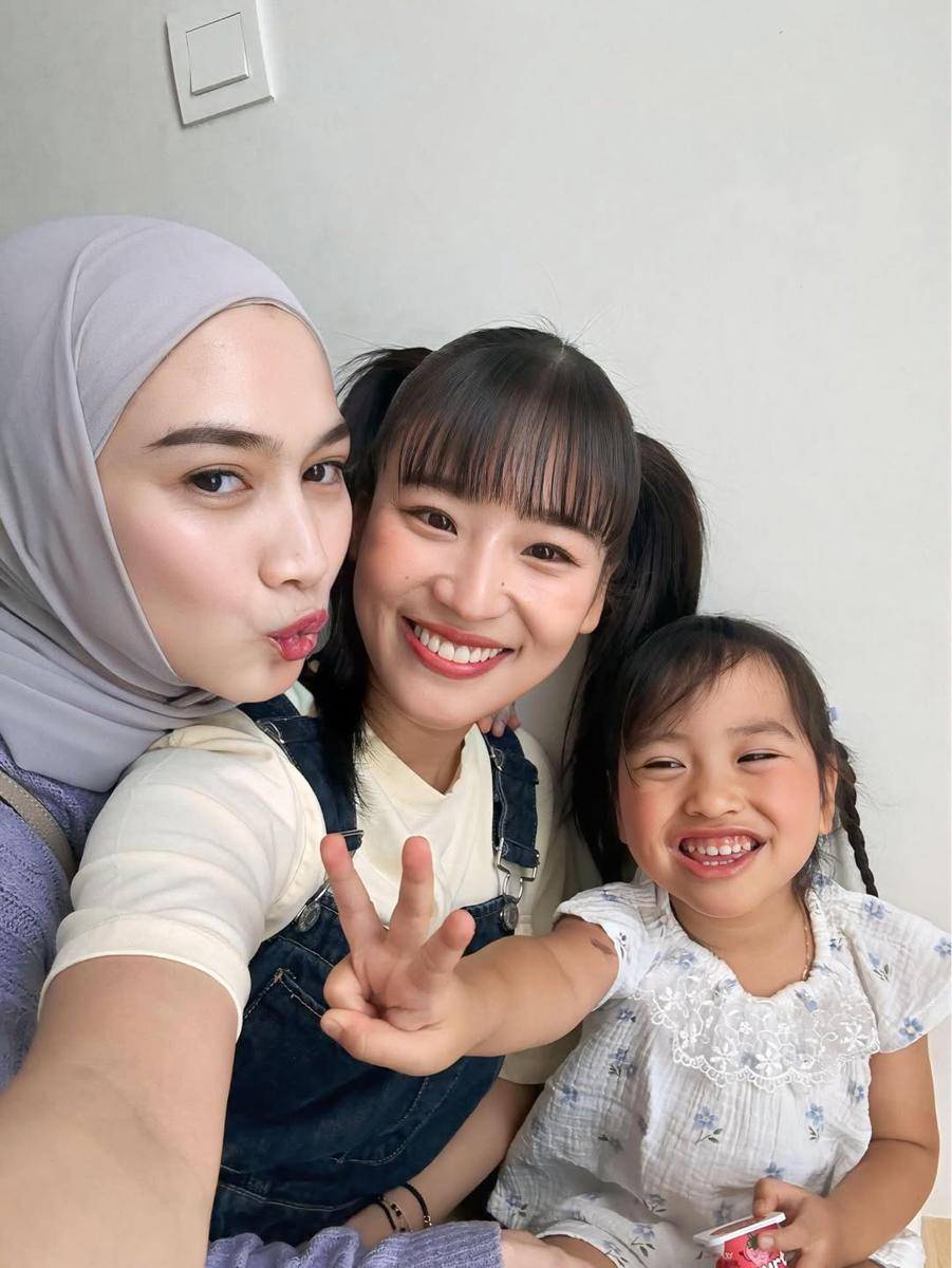 potret Ritsuki main bareng Haruka dan Melody JKT48 (instagram.com/mas_natsuki)