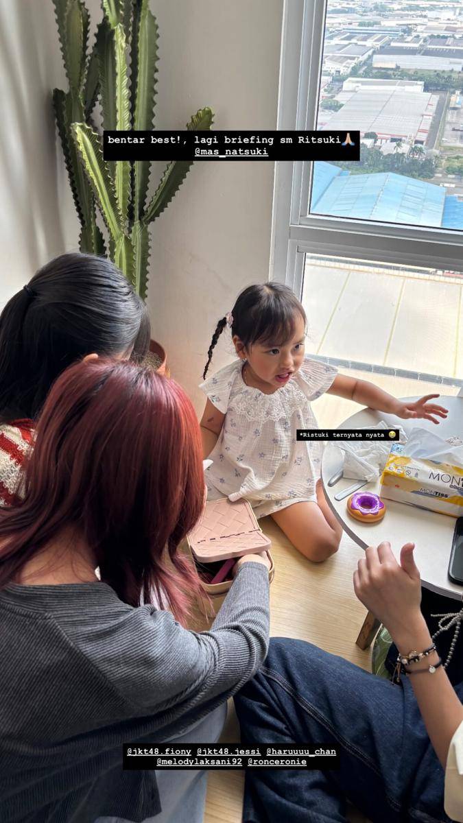 potret Ritsuki main bareng Haruka dan Melody JKT48 (instagram.com/haruuuu_chan)