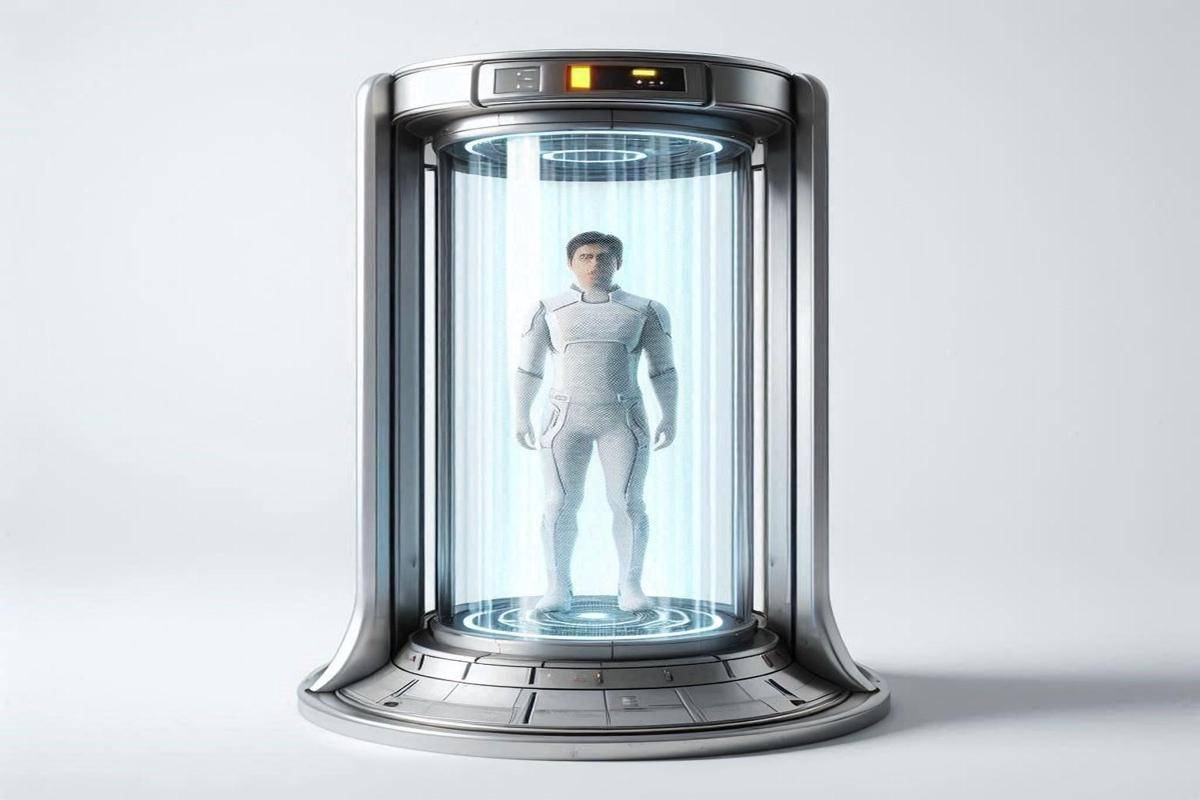 ilustrasi mesin teleportasi (commons.wikimedia.org/Bing Image Creator)