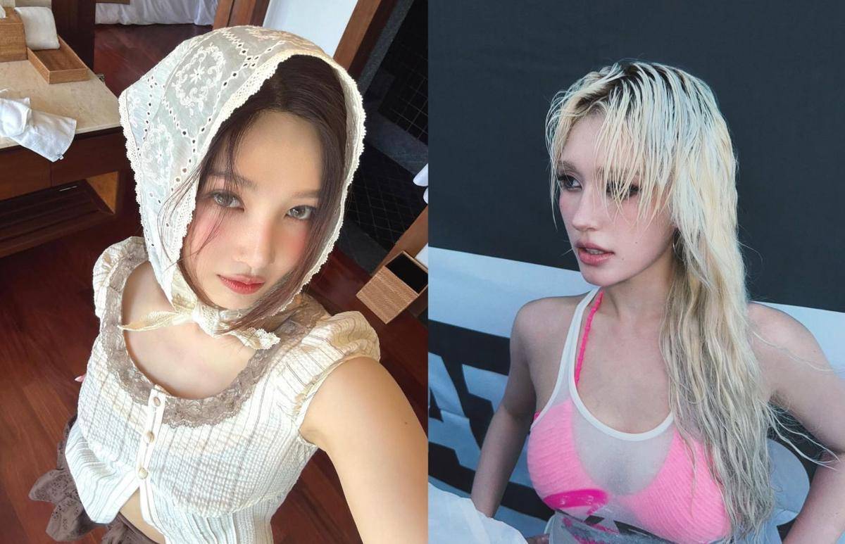 JOY Red Velvet dan Jeon Somi (instagram.com/_imyour_joy dan instagram.com/somsomi0309)
