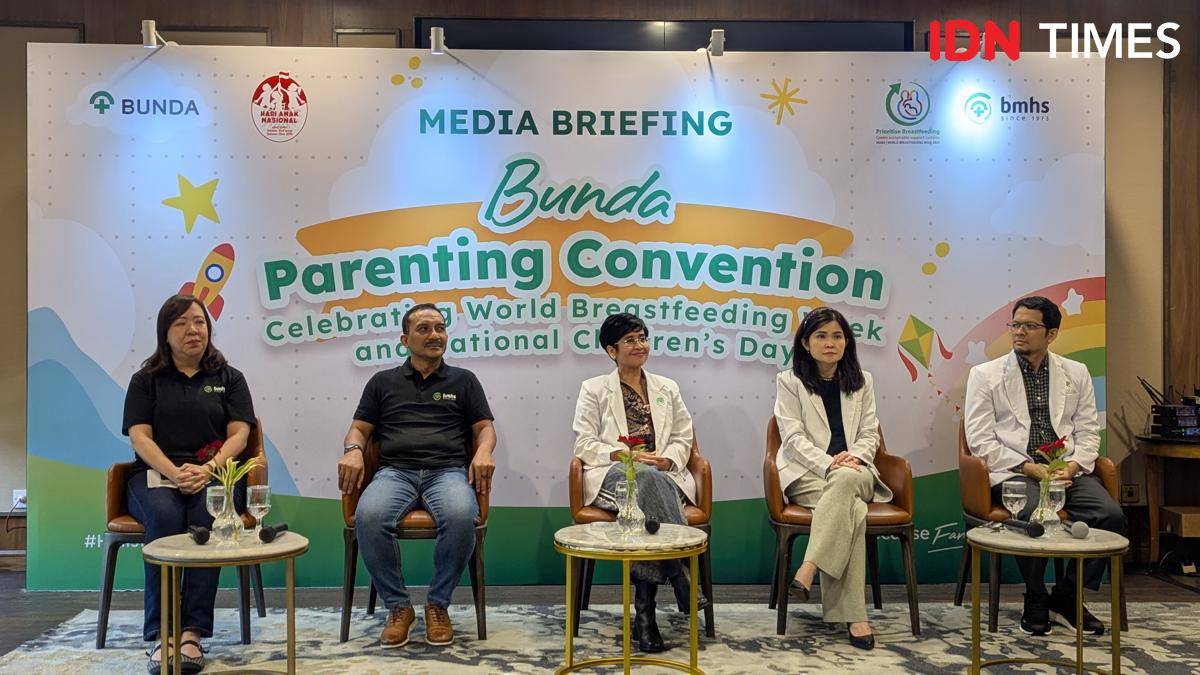 Acara "Bunda Parenting Convention" di Jakarta, pada Sabtu (03/08/2025). (IDN Times/Misrohatun)
