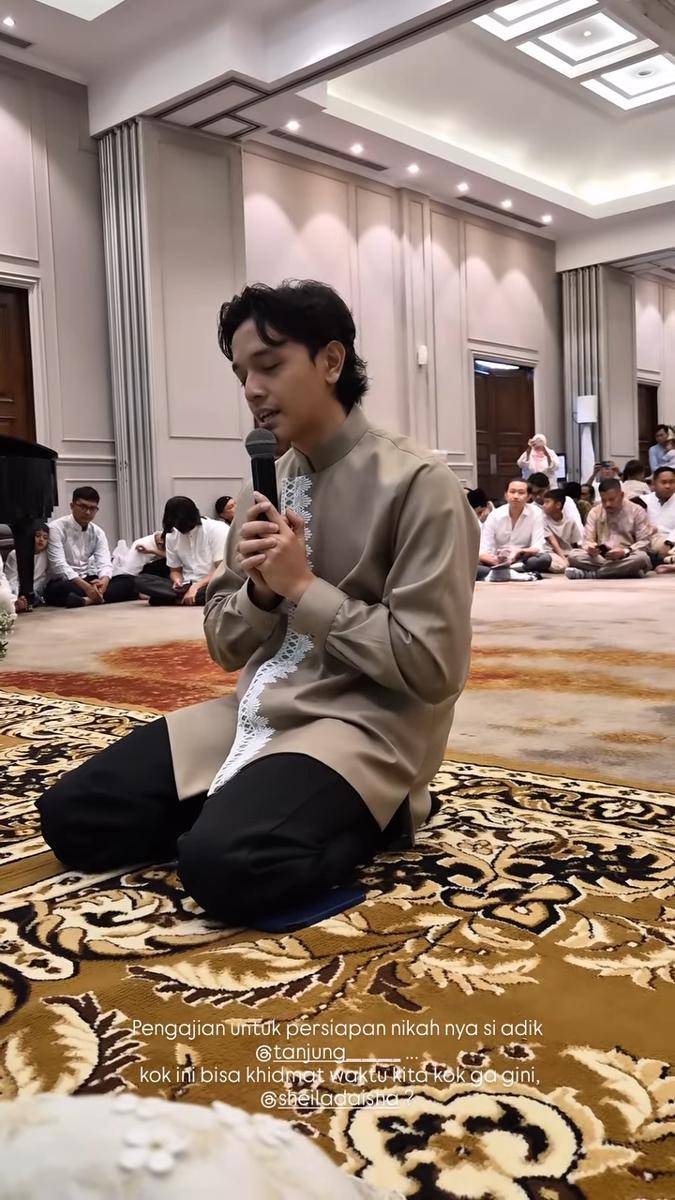 pengajian Nadin Amizah jelang menikah (instagram.com/vidialdiano)