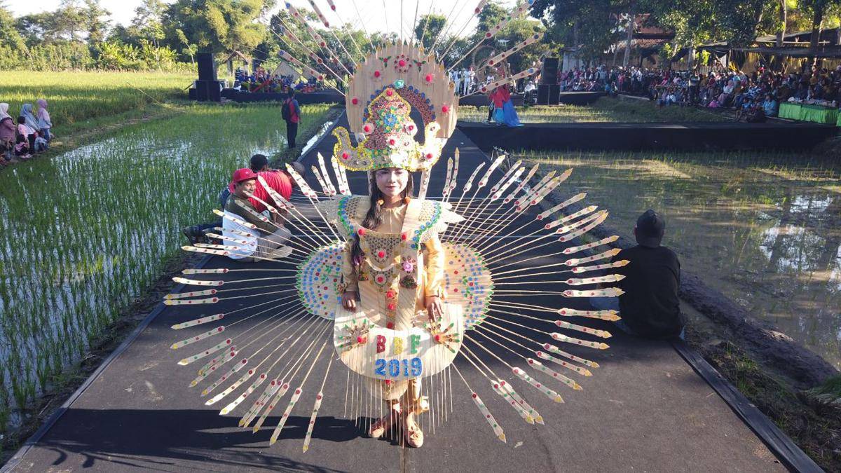 Kostum karnaval bamboo Gintangan. Dok-Pemkab Banyuwangi